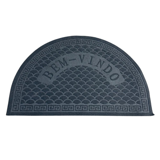 Tapete Bem-Vindo Escama Redondo- Várias Cores
