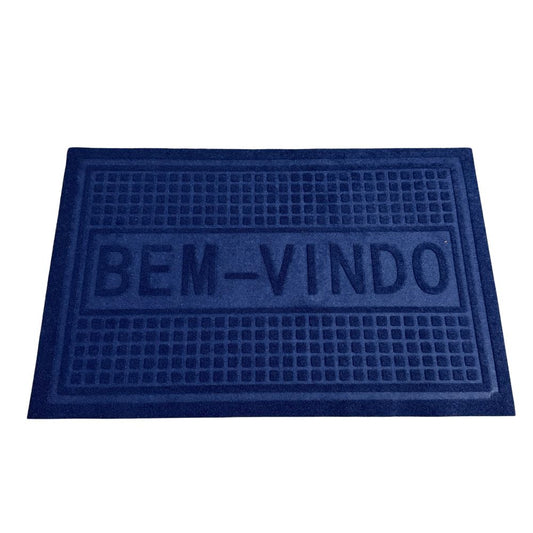 Tapete Bem-Vindo Quadriculado- Várias Cores