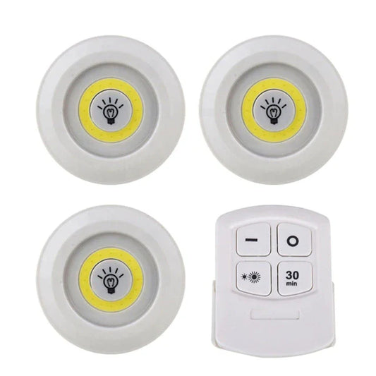 Kit de Iluminação Led Sem Fio com Controle Remoto - Compre 4 leve 6
