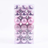 Decoração De Natal / 4cm 36 Peças Bolas Coloridas De Natal Com Glitter