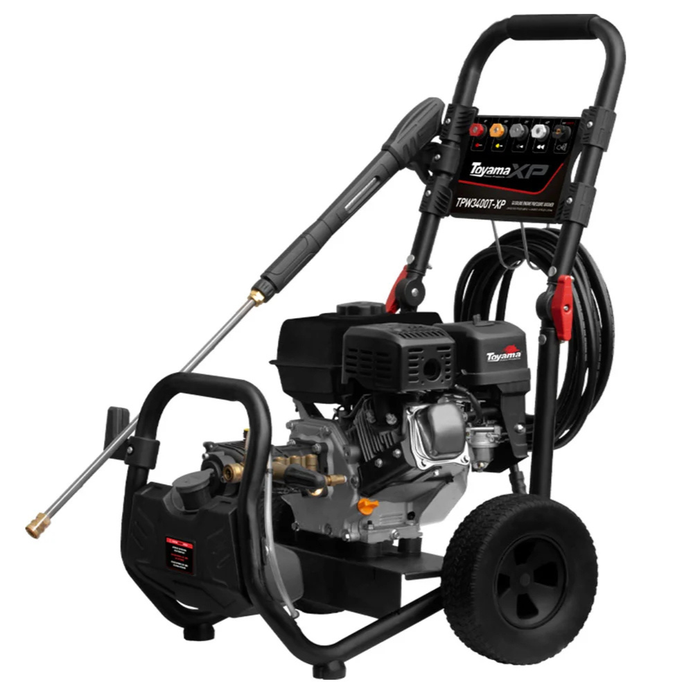 Lavadora de Alta Pressão a Gasolina Toyama 3400 PSI 7.5HP 4T TPW3400T-XP com 5 Bicos