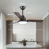 Ventilador de teto moderno com Luminária - ZenithBreeze Street