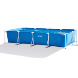 Piscina Estrutural Retangular 7.127 Litros Intex Armação de Metal 2,2x4,5M