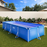 Piscina Estrutural Retangular 7.127 Litros Intex Armação de Metal 2,2x4,5M