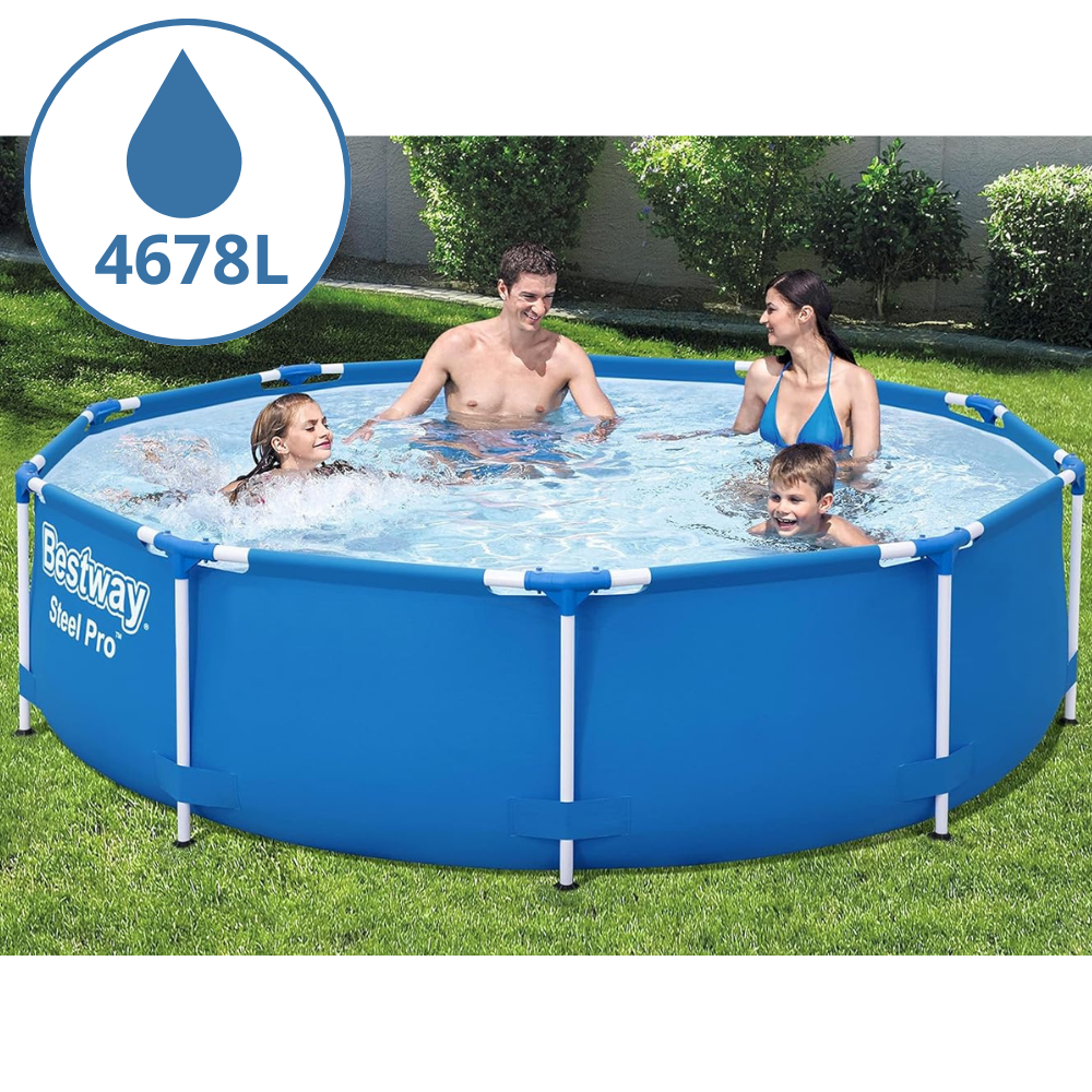 Kit Piscina Estrutural Bestway 4.678 Litros 3,05m x 76cm com Bomba Filtrante 127V