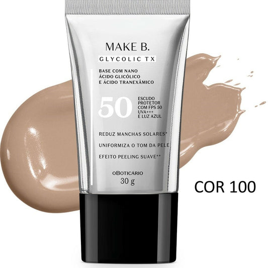 BOTICARIO BASE LÍQUIDA MAKE B. GLYCOLIC TX 30G