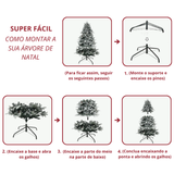 Árvore de Natal Nevada Sem Led