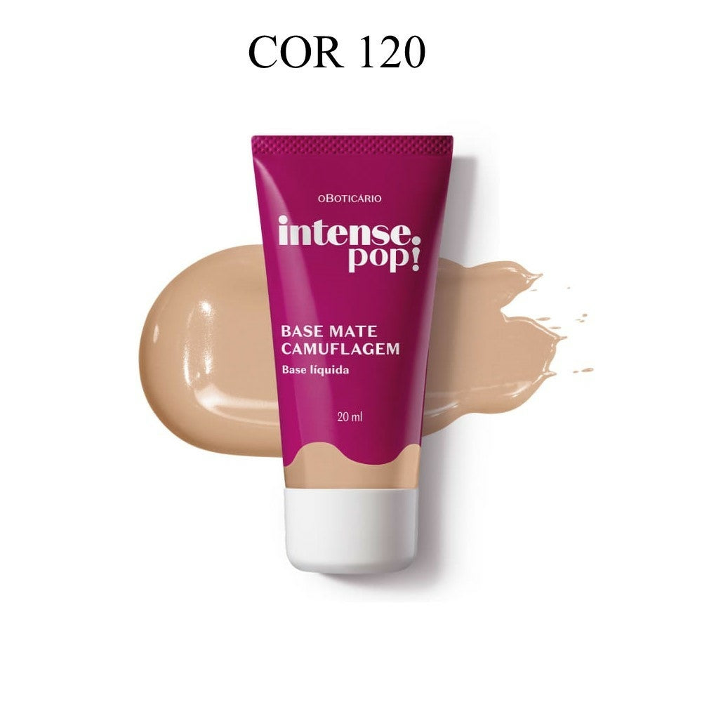 BOTICÁRIO BASE MATE CAMUFLAGEM INTENSE POP! 20ML
