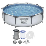 Piscina Estrutural 4678L Bestway Steel Pro MAX 3,05m x 76cm + Filtro 1.249L/h 127V