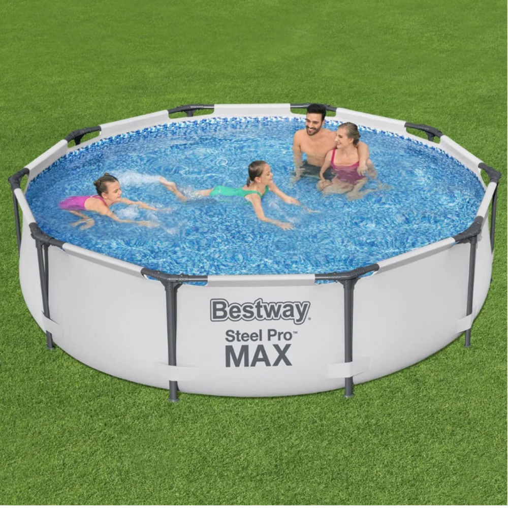 Piscina Estrutural 4678L Bestway Steel Pro MAX 3,05m x 76cm + Filtro 1.249L/h 127V