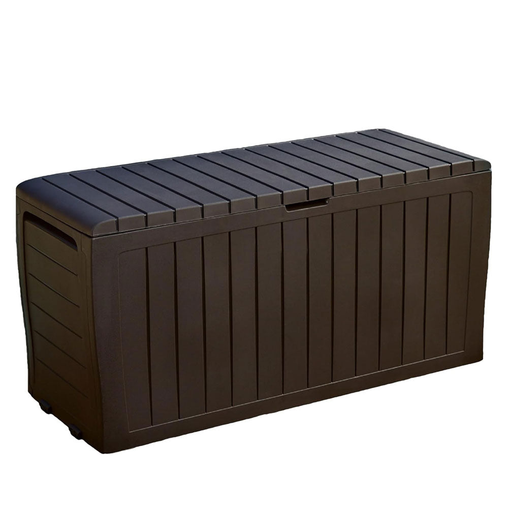 Baú Caixa Organizadora Multiuso Grande 270 Litros Marvel Marrom Keter