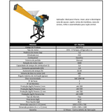 Triturador Forrageiro a Gasolina 7HP Partida Manual GT-70LDFG GARTHEN