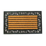 Tapete Capacho Emborrachado com Fibra de Coco Listrado 45x75cm Max Tradition