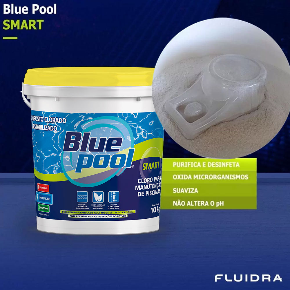 Cloro para Piscina Smart Balde 10kg Bluepool Fluidra