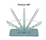 Mop Flat Rodo Multiuso Tira pó Esfregão + Refis