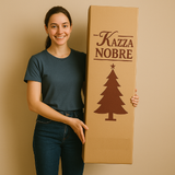 Árvore de Natal Nevada 2,10m de Altura - 1.286 Galhos - com luzes LED