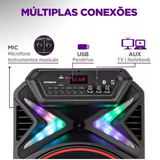 Caixa de Som Amplificada Mondial Connect Lights Plus Cm-700 Bivolt