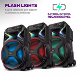 Caixa de Som Amplificada Mondial Connect Lights Plus Cm-700 Bivolt