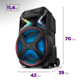 Caixa de Som Amplificada Mondial Connect Lights Plus Cm-700 Bivolt