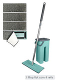 Mop Flat Rodo Multiuso Tira pó Esfregão + Refis