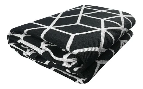 Tapete Spirit AntiDerrapante - Preto/Branco