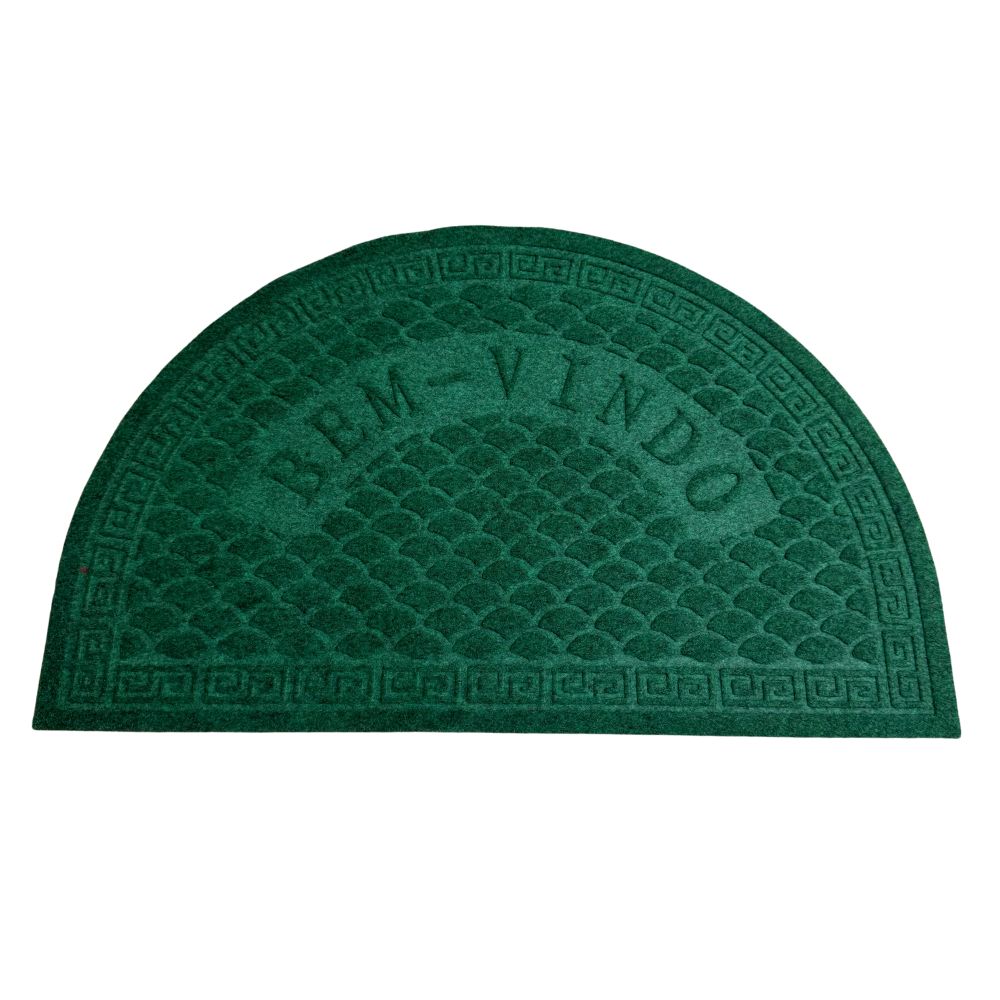 Tapete Bem-Vindo Escama Redondo- Várias Cores