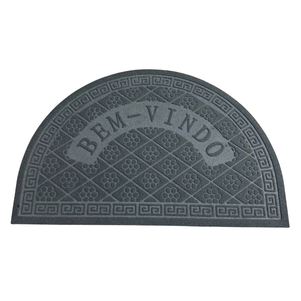 Tapete Bem-Vindo Florido Redondo- Várias Cores