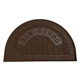 Tapete Bem-Vindo Florido Redondo- Várias Cores