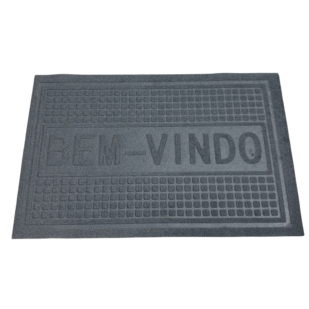 Tapete Bem-Vindo Quadriculado- Várias Cores