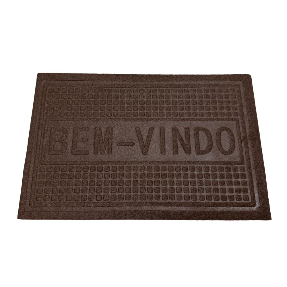 Tapete Bem-Vindo Quadriculado- Várias Cores