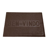 Tapete Bem-Vindo Quadriculado- Várias Cores