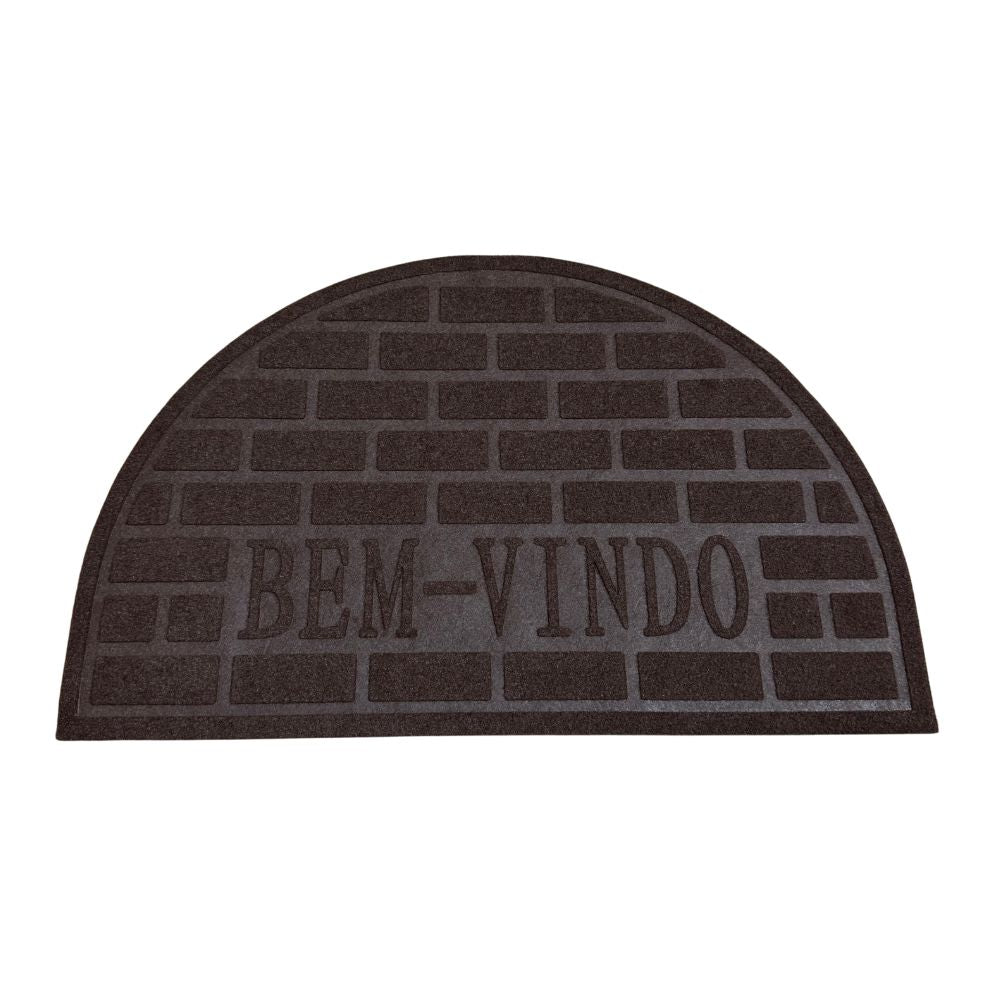 Tapete Bem-Vindo Tijolinho Redondo- Várias Cores