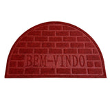 Tapete Bem-Vindo Tijolinho Redondo- Várias Cores