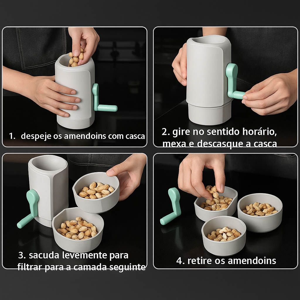 Descascador de Amendoim Prático