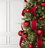 Conjunto de Bolas Natalinas Vermelhas em Vidro (24 Peças)