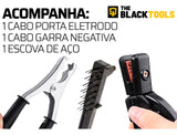 Máquina Inversora De Solda Mma + Máscara + Luvas Cor Amarelo The Black Tools