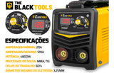 Máquina Inversora De Solda Mma + Máscara + Luvas Cor Amarelo The Black Tools