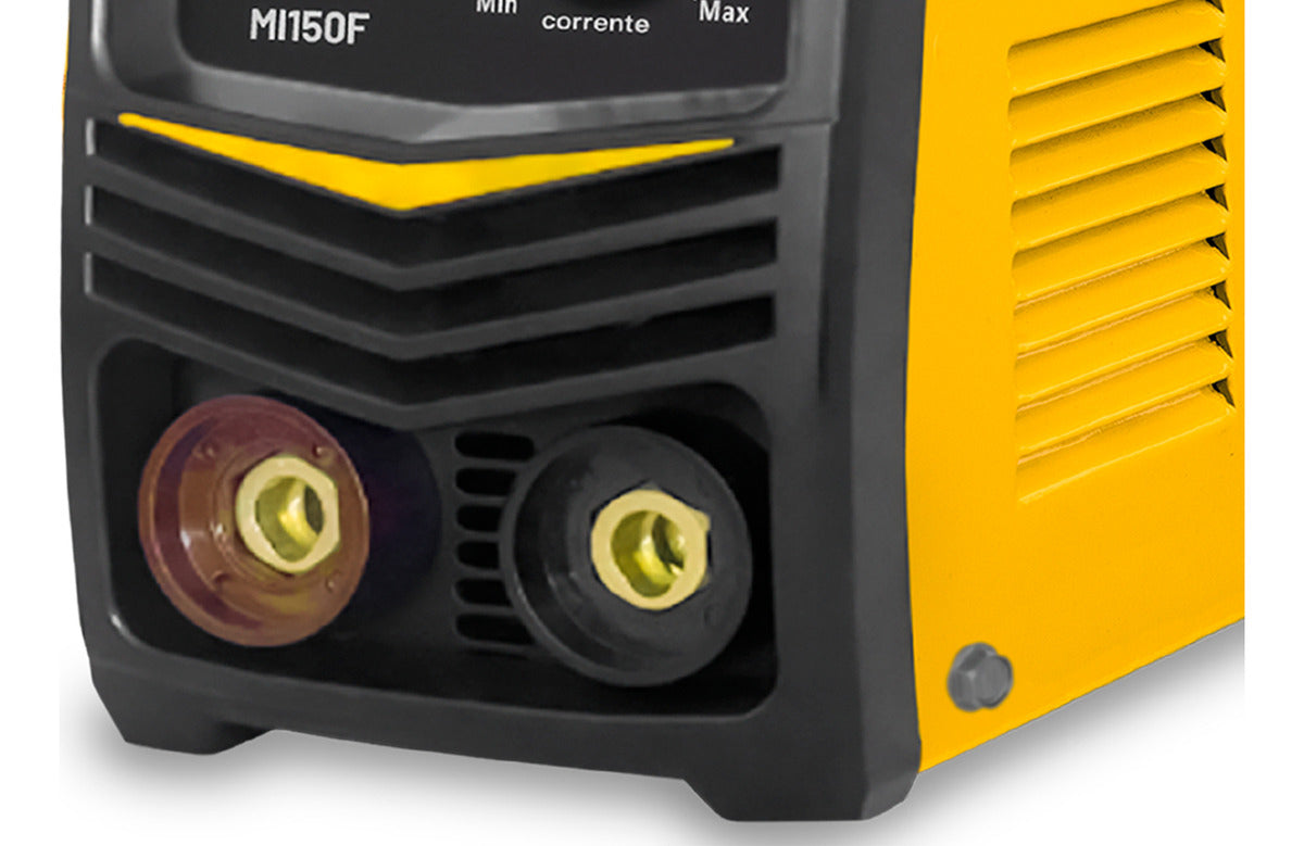 Máquina Inversora De Solda Mma + Máscara + Luvas Cor Amarelo The Black Tools