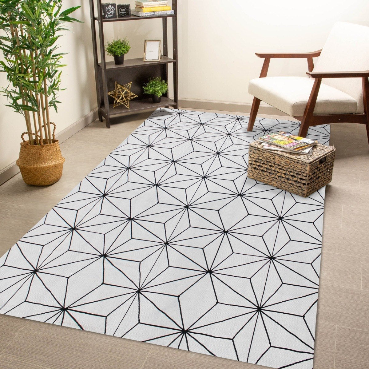 Tapete Stella AntiDerrapante - Branco