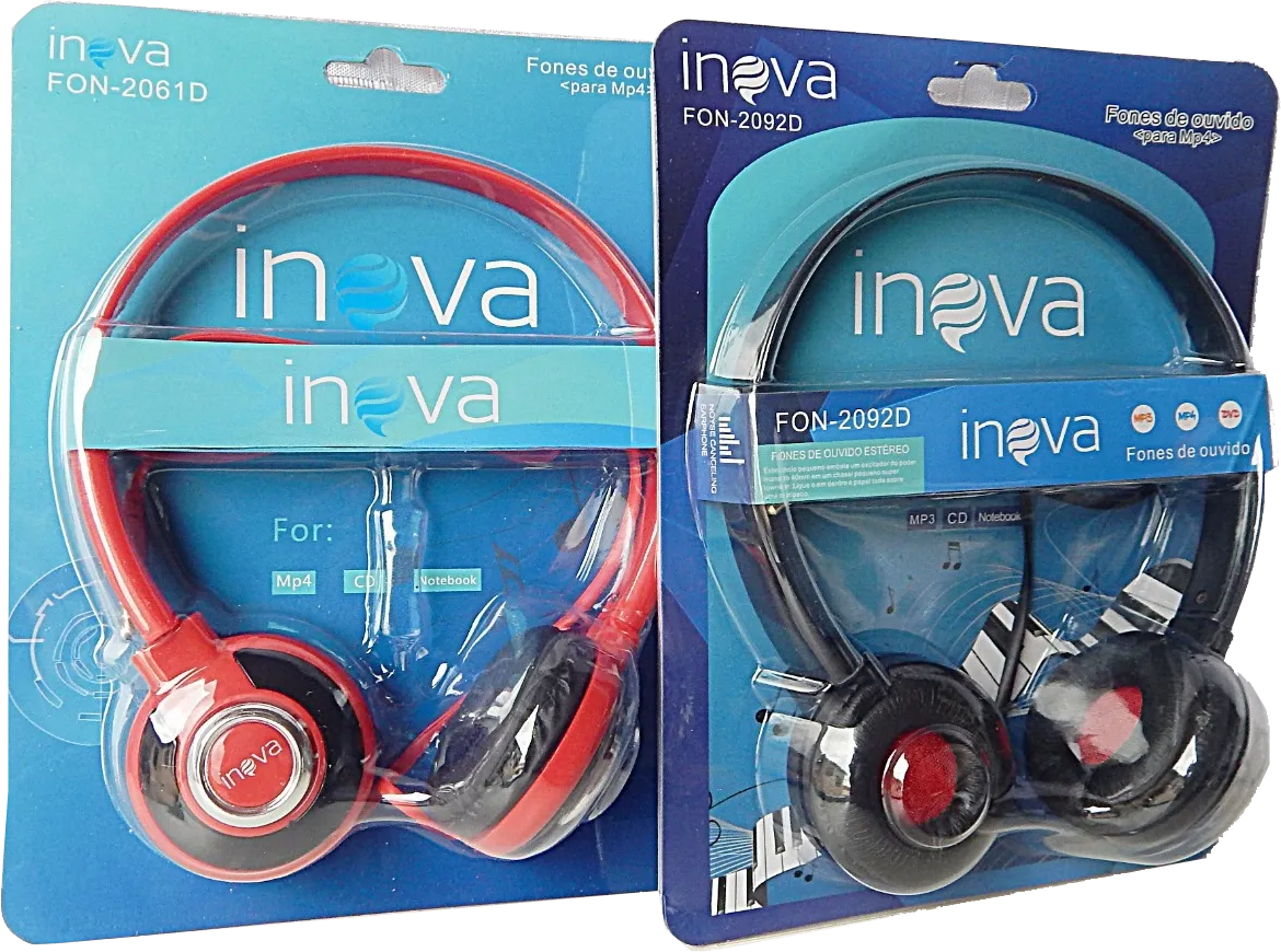 Fone De Ouvido Com Fio Super Bass Inova 2061D