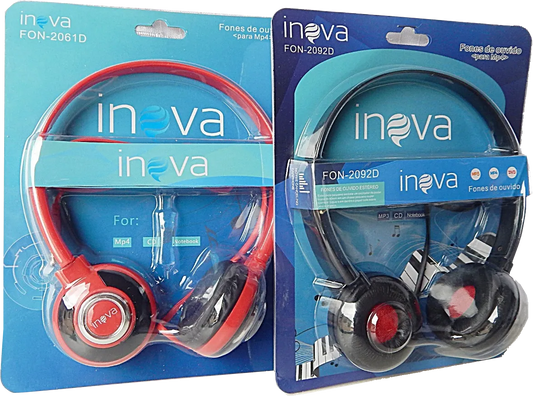 Fone De Ouvido Com Fio Super Bass Inova 2061D