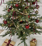 Conjunto de Bolas Natalinas em Vidro Borgonha (24 Peças)