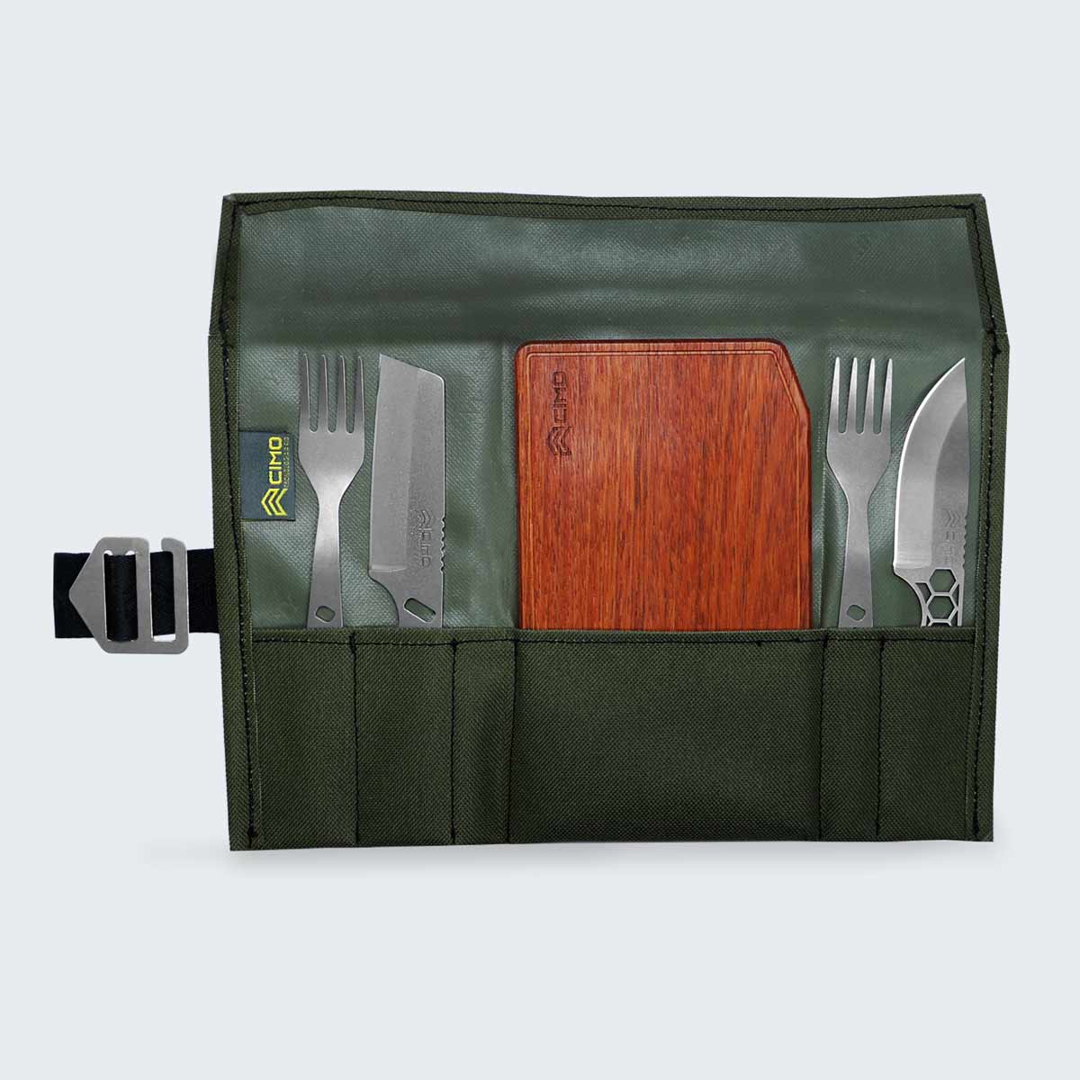 Conjunto Cimo Travel Point Cleaver Duplo com Bag Verde - IC383V