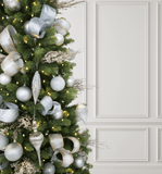 Kit de Bolas Natalinas Brancas Antiestilhaço (48 Peças)