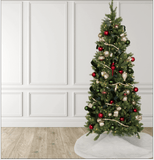 Kit de Bolas Natalinas Vermelhas e Verdes Antiestilhaço (48 Peças)