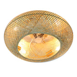 Luminária com Ventilador de teto moderno em Bambu - ZenithBreeze - Bambu Breeze Edition