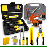 Kit Jogo de Ferramentas 16 Peças Com Maleta Grampeador Tapeceiro