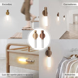 Luminária LED de Parede com Sensor de Movimento Recarregável e Base magnética - SmartGlow
