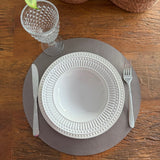 Jogo Americano Dupla Face em Couro Sintético- Várias Cores