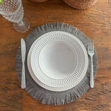 Sousplat Palha com Franjas- Várias Cores